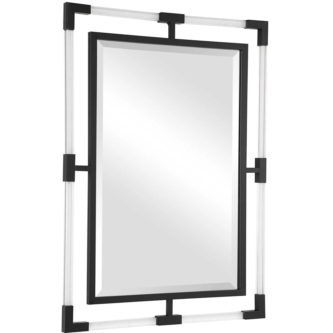 UTTERMOST BALKAN ACRYLIC MIRROR: BLACK 3 UTTERMOST BALKAN ACRYLIC MIRROR: BLACK
