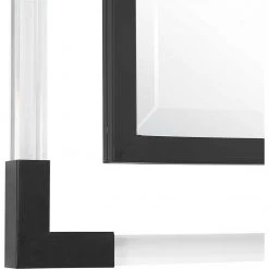 UTTERMOST BALKAN ACRYLIC MIRROR: BLACK 7 UTTERMOST BALKAN ACRYLIC MIRROR: BLACK