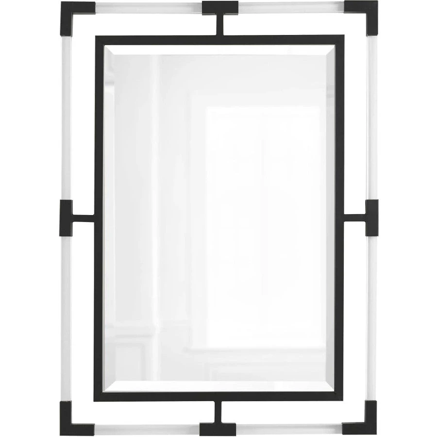 UTTERMOST BALKAN ACRYLIC MIRROR: BLACK 1 UTTERMOST BALKAN ACRYLIC MIRROR: BLACK