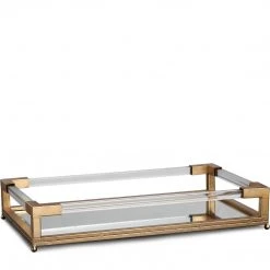 UTTERMOST BALKAN MIRRORED SERVING TRAY: GOLD Accessories