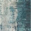 SURYA DIBA WOOL RUG: TEAL