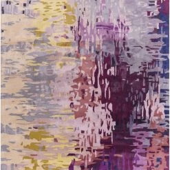 SURYA DIBA WOOL RUG: PURPLE