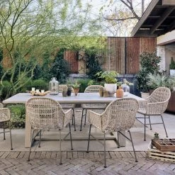 FOUR HANDS BANDERA INDOOR-OUTDOOR WICKER DINING CHAIR