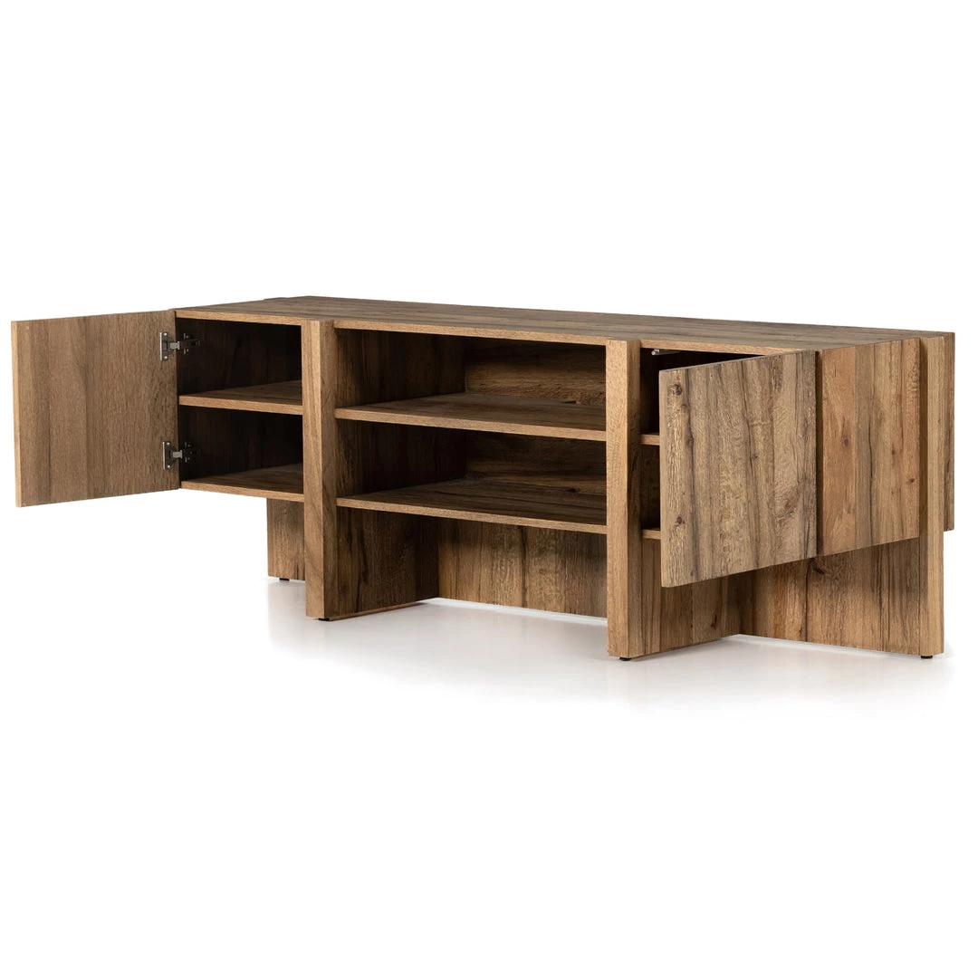 FOUR HANDS BARLEY RUSTIC OAK MEDIA CONSOLE Furniture 2 FOUR HANDS BARLEY RUSTIC OAK MEDIA CONSOLE Furniture