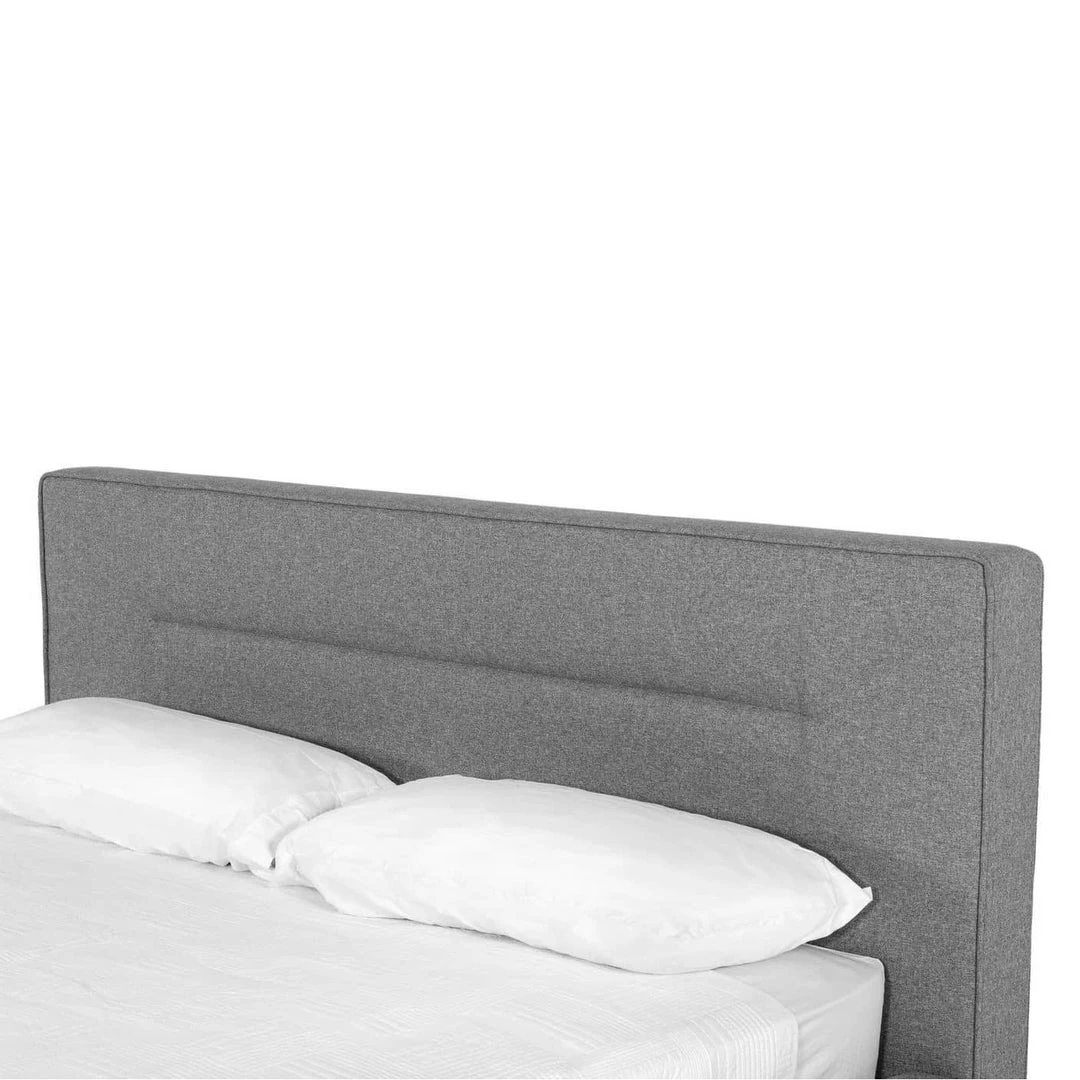 VIG Bedroom BASEL GREY UPHOLSTERED PLATFORM BED 5 VIG Bedroom BASEL GREY UPHOLSTERED PLATFORM BED