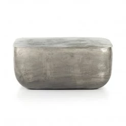 FOUR HANDS BASIL SQUARE COFFEE TABLE: ANTIQUE NICKEL