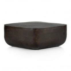 FOUR HANDS BASIL SQUARE COFFEE TABLE: ANTIQUE RUST