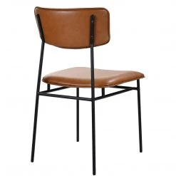 MOES BAUER CHESTNUT LEATHER DINING CHAIR | SET OF 2 Furniture