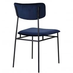 MOES BAUER NAVY VELVET DINING CHAIR | SET OF 2