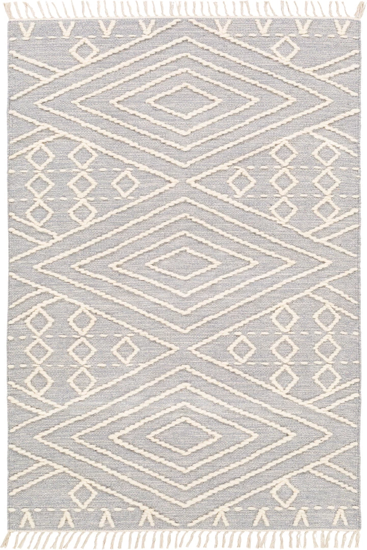 SURYA TOBEY WOOL + COTTON TEXTURED FLATWEAVE: GRAY Rug 1 SURYA TOBEY WOOL + COTTON TEXTURED FLATWEAVE: GRAY Rug