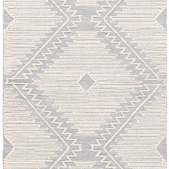 SURYA SIMI WOOL + COTTON TEXTURED FLATWEAVE: GRAY Rug