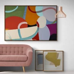 L ART "BE SOMETHING I" SILVER EMBELLISHED ARTWORK