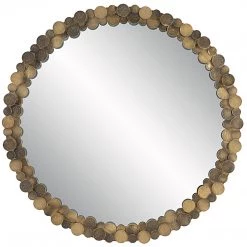 UTTERMOST Mirrors BELEDI COINS ROUND MIRROR
