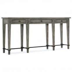 HOOKER BELLA VINTAGE GREY CONSOLE TABLE