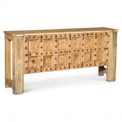DOVETAIL BELU CARVED WOOD CONSOLE TABLE