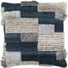 SURYA BELU FRINGE PILLOW: SANDSTONE & INK BLUE Pillows + Decor
