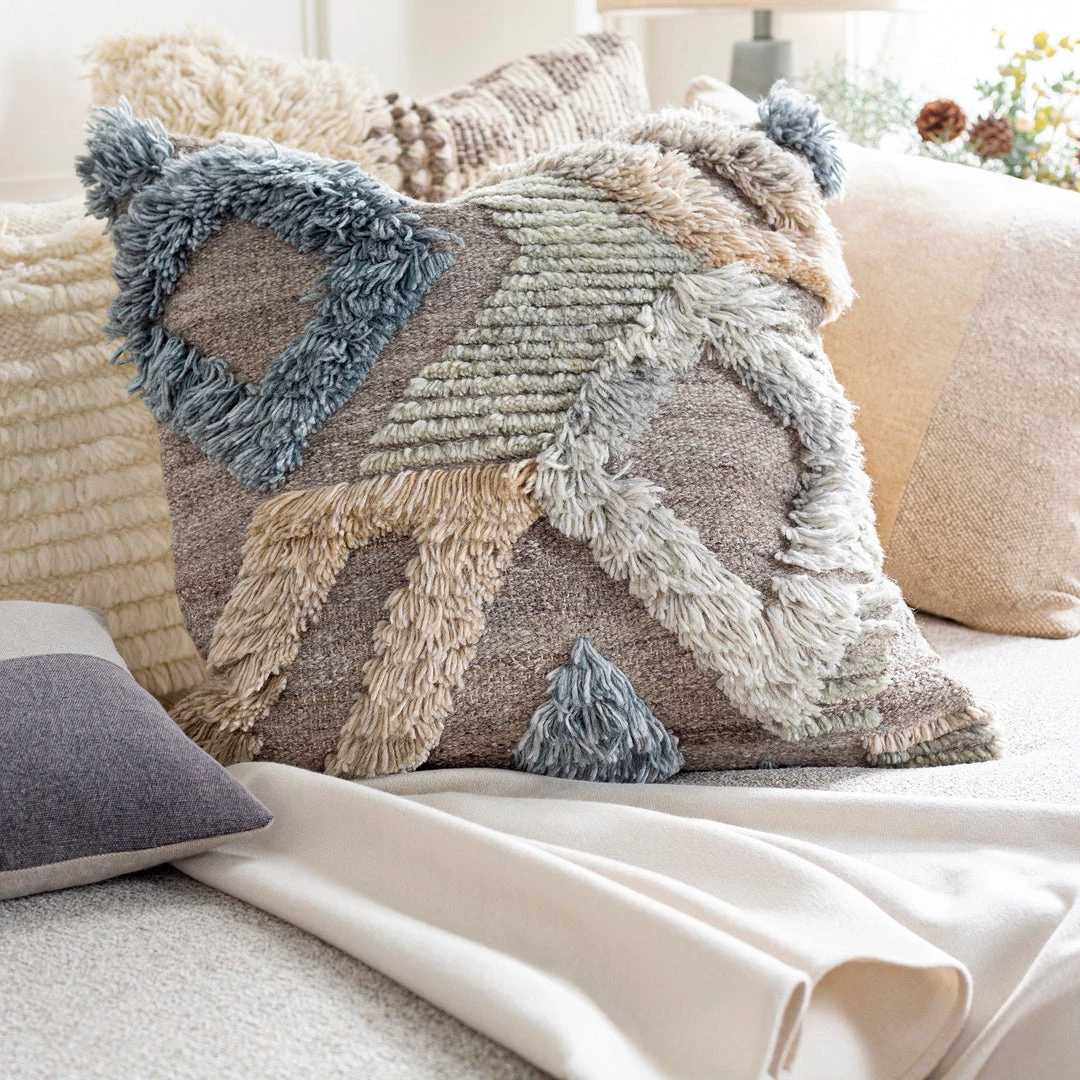 SURYA BELU SAND & SEA FRINGE PILLOW Pillows + Decor 3 SURYA BELU SAND & SEA FRINGE PILLOW Pillows + Decor