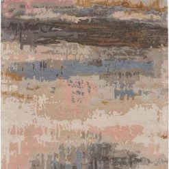 JAIPUR BENA WOOL + VISCOSE RUG: BLUSH, STONE