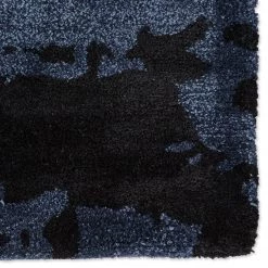 JAIPUR BENA WOOL + VISCOSE RUG: NAVY, TEAL