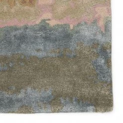 JAIPUR BENA WOOL + VISCOSE RUG: SAGE, OLIVE