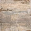 JAIPUR BENA WOOL + VISCOSE RUG: SAND, STONE