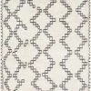SURYA BENI HAND-WOVEN WOOL RUG: CREAM, GREY
