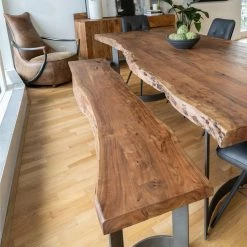 MOES BENT LIVE-EDGE DINING TABLE