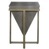 UTTERMOST BERTRAND FAUX SHAGREEN END TABLE