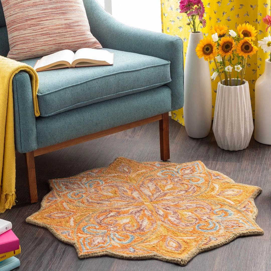 SURYA TALLULAH ROUND RUG 2 SURYA TALLULAH ROUND RUG