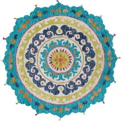 SURYA TALLU ROUND RUG 15 SURYA TALLU ROUND RUG