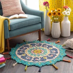 SURYA TALLU ROUND RUG 16 SURYA TALLU ROUND RUG