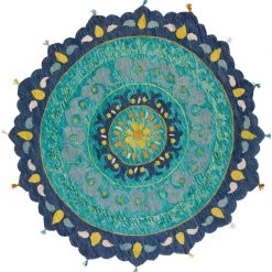 SURYA TALLU ROUND RUG 18 SURYA TALLU ROUND RUG