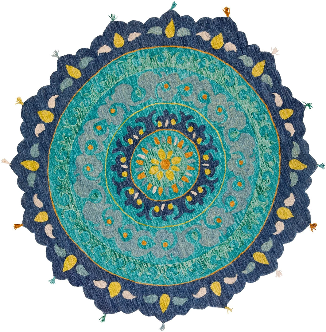 SURYA TALLU ROUND RUG 7 SURYA TALLU ROUND RUG