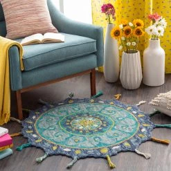 SURYA TALLU ROUND RUG 19 SURYA TALLU ROUND RUG