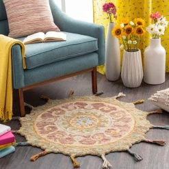 SURYA TALLU ROUND RUG 22 SURYA TALLU ROUND RUG