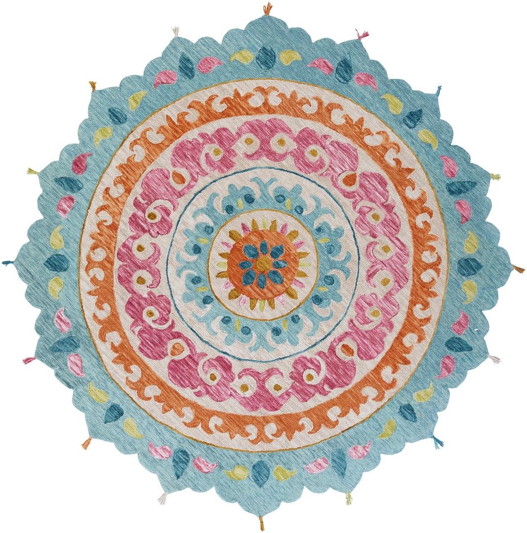 SURYA TALLU ROUND RUG 1 SURYA TALLU ROUND RUG