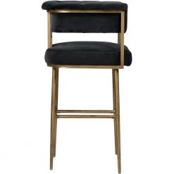 TOV BIANCA VELVET BAR STOOL