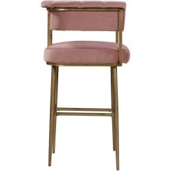 TOV BIANCA VELVET BAR STOOL