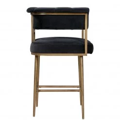 TOV BIANCA VELVET COUNTER STOOL