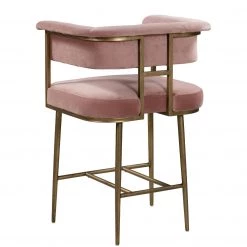 TOV BIANCA VELVET COUNTER STOOL