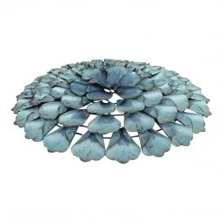 MOES BIG BLUE BLOSSOM METAL WALL ART