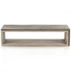 FOUR HANDS BINA OAK + CONCRETE COFFEE TABLE Furniture