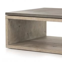 FOUR HANDS BINA OAK + CONCRETE COFFEE TABLE Furniture