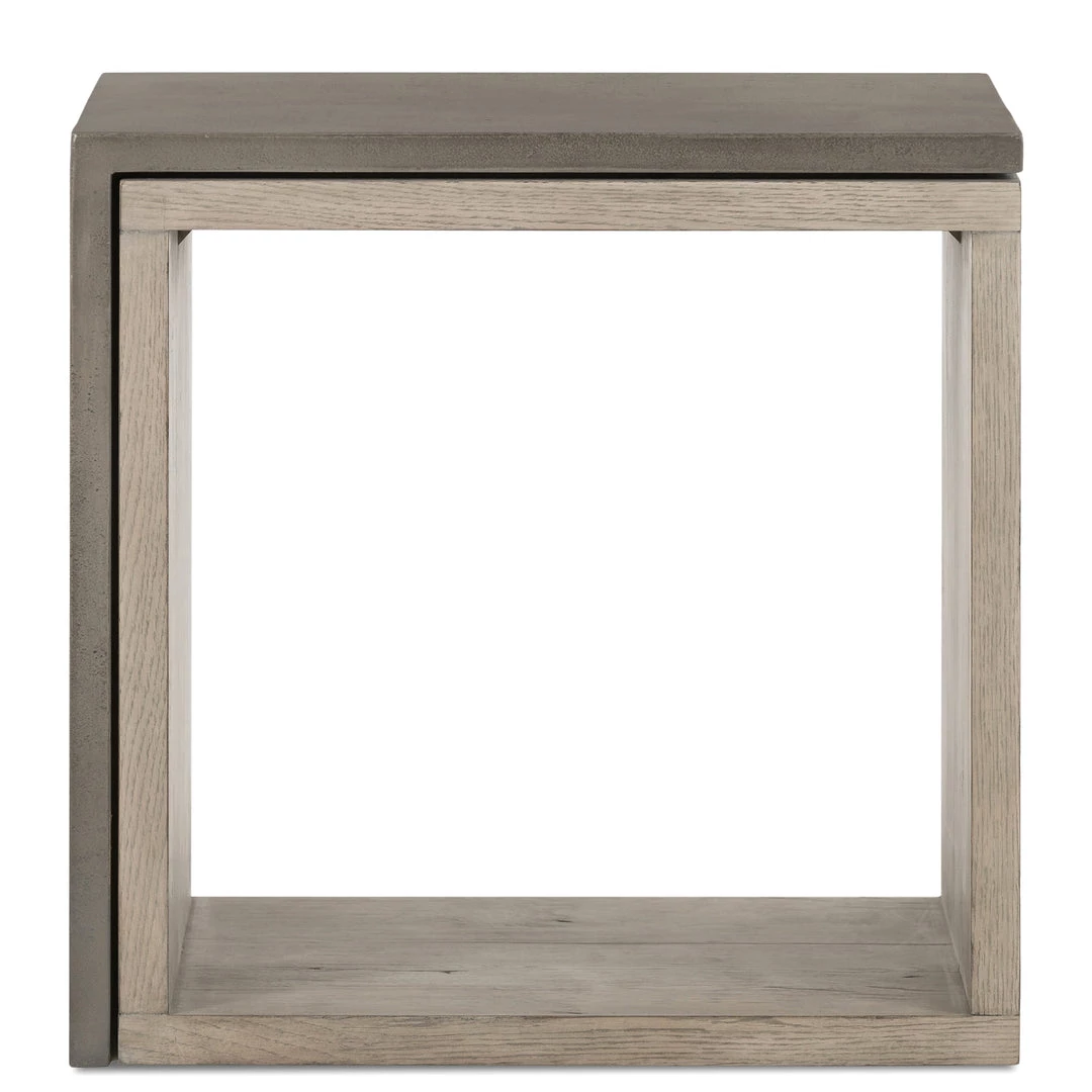 FOUR HANDS BINA OAK + CONCRETE END TABLE Furniture 3 FOUR HANDS BINA OAK + CONCRETE END TABLE Furniture