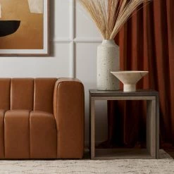 FOUR HANDS BINA OAK + CONCRETE END TABLE Furniture