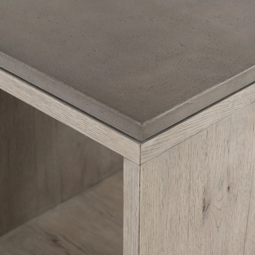 FOUR HANDS BINA OAK + CONCRETE END TABLE Furniture 5 FOUR HANDS BINA OAK + CONCRETE END TABLE Furniture