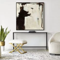 L ART "BLACK AND WHITE COMPARISON" CANVAS ART Wall Art