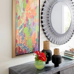 CYAN BLACK & GOLD ALLUMAGE VASES Pillows + Decor