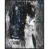 L ART "BLACK AND WHITE AND BLUE AND GIRL" CANVAS ART Wall Art
