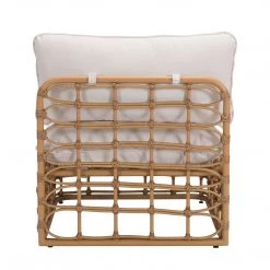 ZUO BLANCHE SYNTHETIC RATTAN POLE MODULAR OUTDOOR SOFA